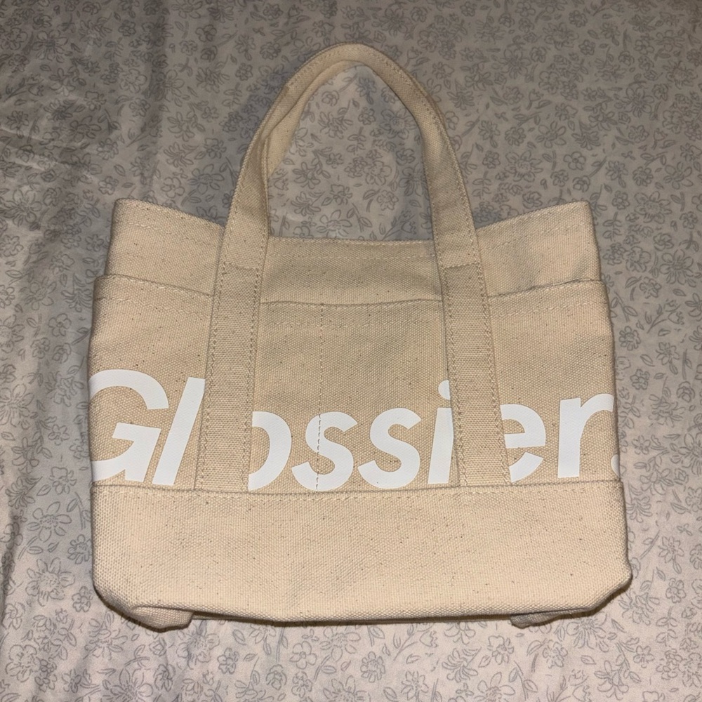 Glossier Brooklyn Small Utility Canvas Tote Bag